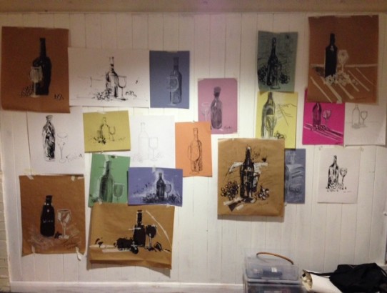 Sip and Paint artwork examples